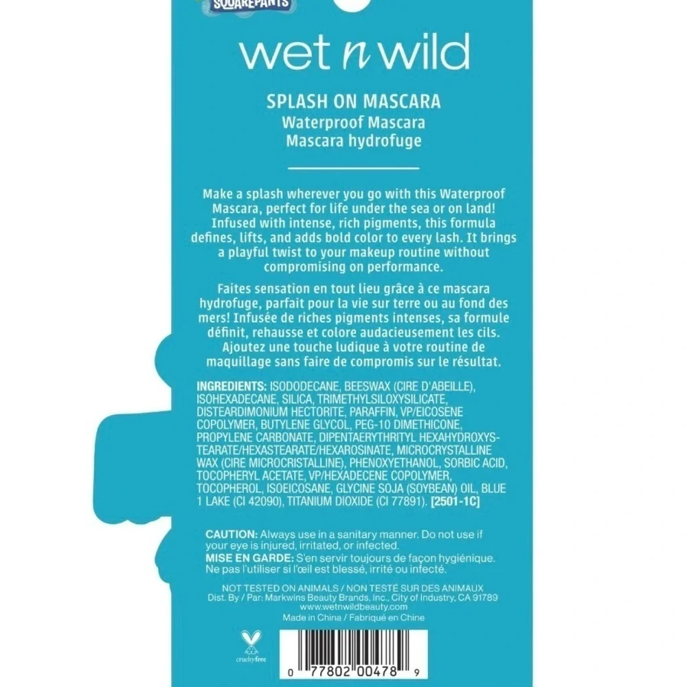 Wet N Wild SpongeBob Splash on Waterproof Mascara - A Wave of Fun